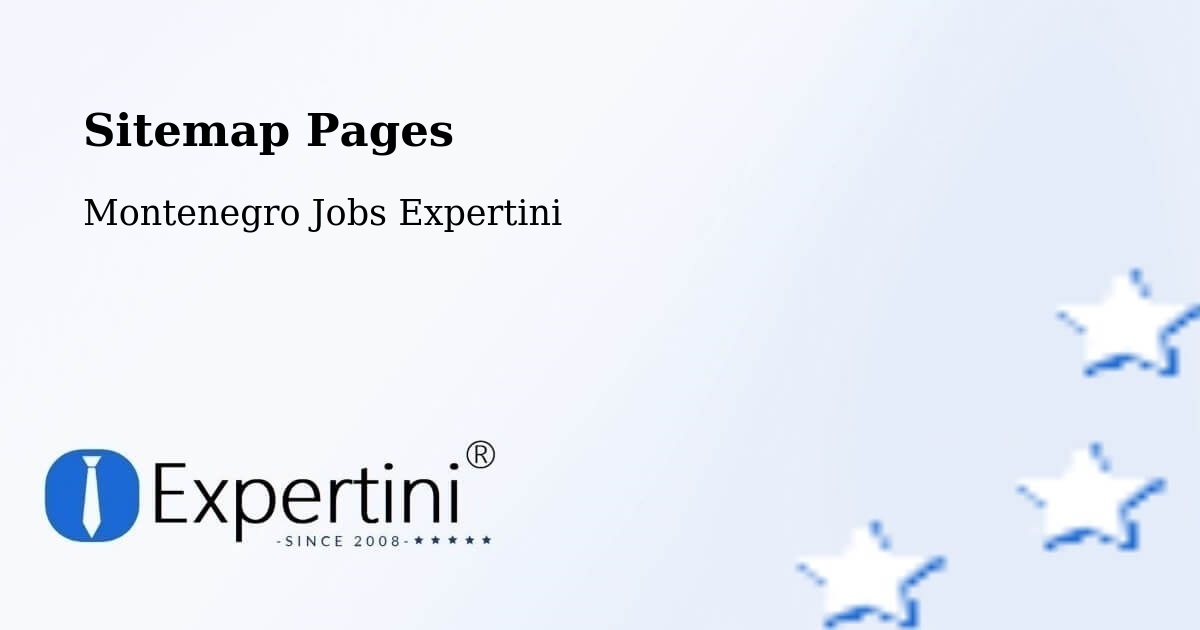 Sitemap Pages - Podgorica - Montenegro Jobs Expertini